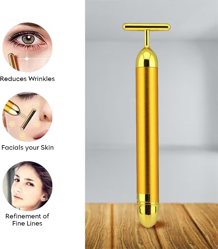 24K Gold Energy Beauty Bar – Facial Massager