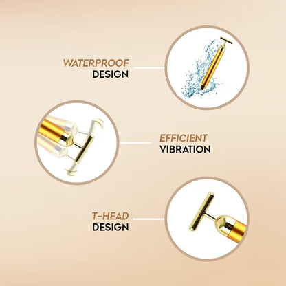 24K Gold Energy Beauty Bar – Facial Massager