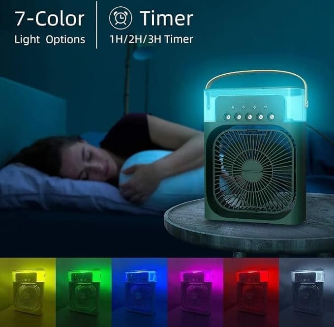 Portable Mini Air Cooler Fan – USB Rechargeable