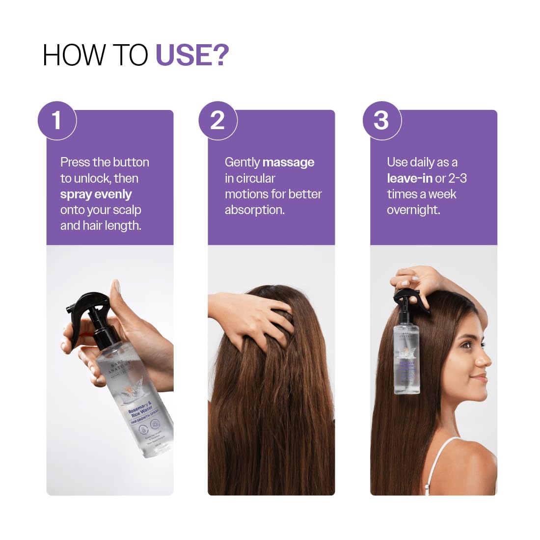 Rosemary & Rice Water Hair Growth Spray - (100) ml