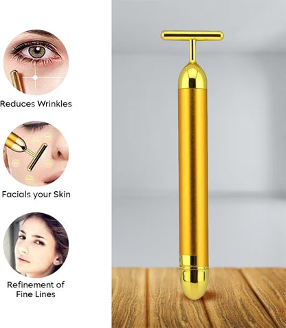 24K Gold Energy Beauty Bar – Facial Massager