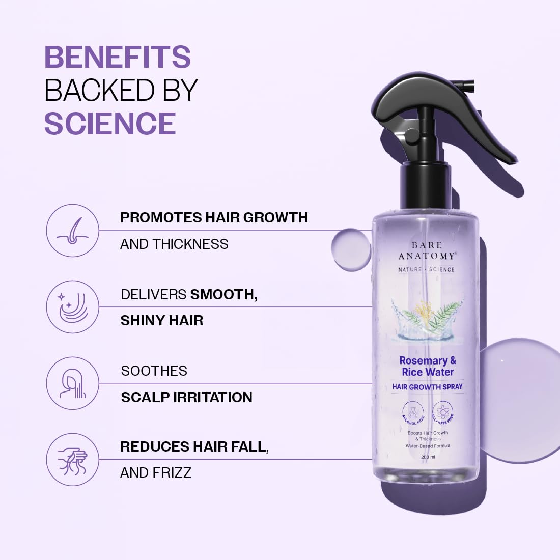 Rosemary & Rice Water Hair Growth Spray - (100) ml