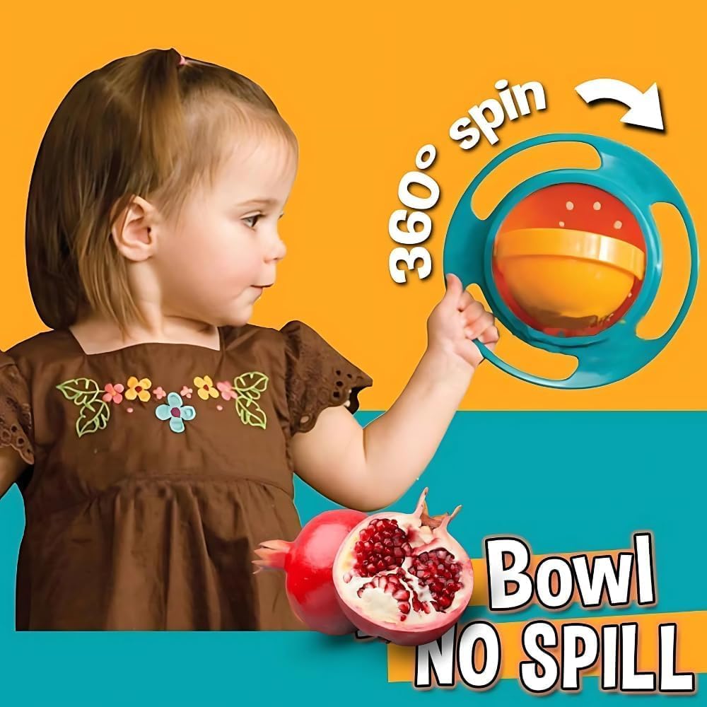 “360° Gyro Toddler Bowl – Spill Proof”