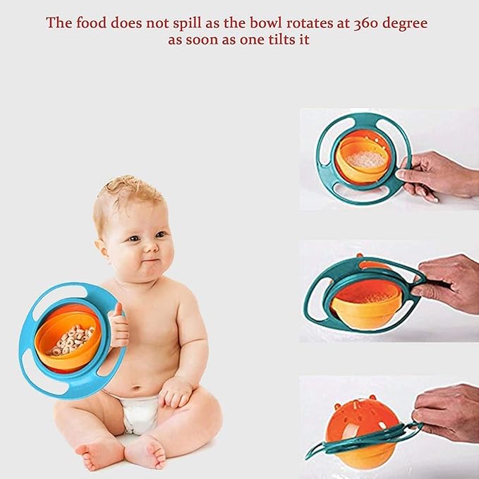 “360° Gyro Toddler Bowl – Spill Proof”
