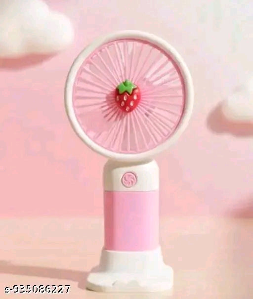 Cute Strawberry Mini Hand Fan
